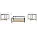 Amherst 3-piece Coffee and End Table Set Black