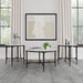 Hermas 3-piece Round Marble Coffee and End Table Set White