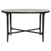 Hermas 3-piece Round Marble Coffee and End Table Set White