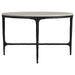Hermas 3-piece Round Marble Coffee and End Table Set White