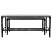 Ebby 2-piece Genuine Marble Top Nesting Coffee Tables White
