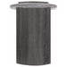 Gladstone Round Faux Marble Top End Table Distressed Grey