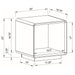 Paseo 2-piece Coffee and End Table Set White High Gloss