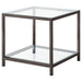Trini 3-piece Coffee and End Table Set Black Nickel