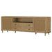 Arini Rattan Cane 2-door TV Stand Media Console Sand Wash