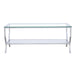 Saide Rectangular Glass Top Coffee Table Chrome