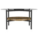 Delfin 3-piece Round Coffee and End Table Set Brown