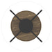 Delfin 3-piece Round Coffee and End Table Set Brown