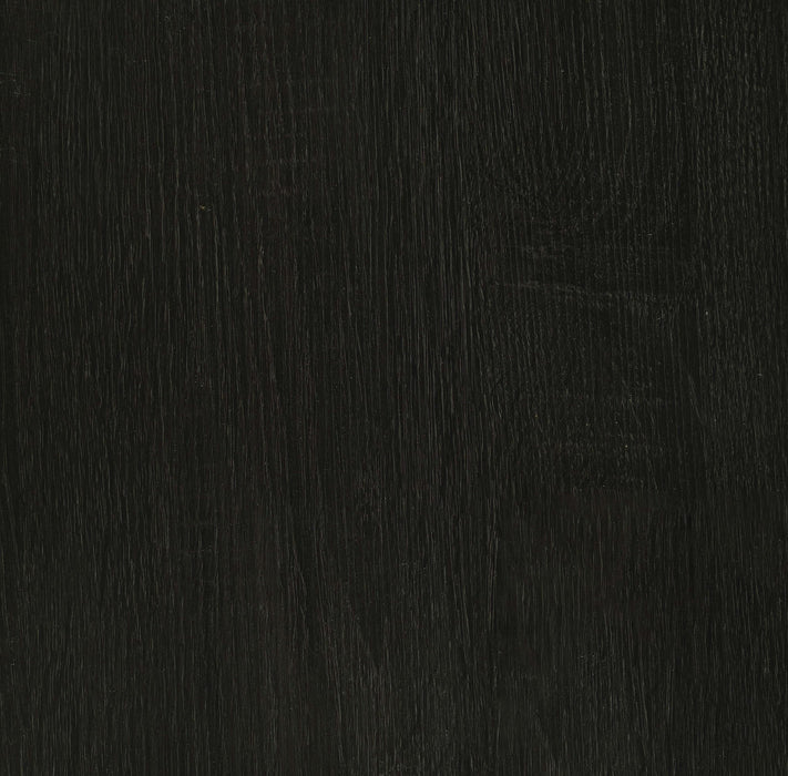 Dacre Round Engineered Wood Top Side End Table Dark Charcoal