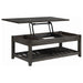 Cliffview 2-piece Lift Top Coffee and End Table Set Grey