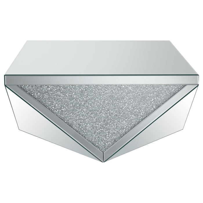 Amore 3-piece Mirrored Coffee and End Table Set Silver