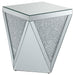 Amore 3-piece Mirrored Coffee and End Table Set Silver