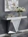 Amore Mirrored Acrylic Entryway Sofa Console Table Silver