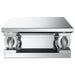 Amalia 3-piece Mirrored Coffee and End Table Set Silver