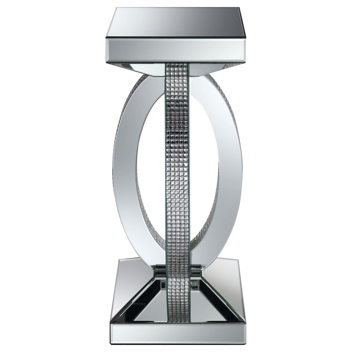 Amalia 3-piece Mirrored Coffee and End Table Set Silver
