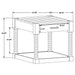 Meredith 1-drawer Rectangular Side End Table Coffee Bean