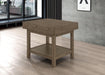 Owen 1-drawer Rectangular Side End Table Wheat Brown