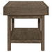 Owen 1-drawer Rectangular Side End Table Wheat Brown