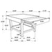 Owen 1-drawer Rectangular Side End Table Wheat Brown