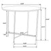 Ellison 2-piece Round Marble Coffee and End Table Set White
