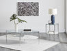 Cadee 2-piece Oval Coffee and End Table Set Chrome