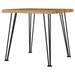 Zander Square Wood Top Coffee Table Natural Brown