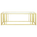 Adri 2-piece Coffee and End Table Set Matte Brass