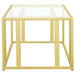 Adri 3-piece Coffee and End Table Set Matte Brass