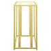 Adri Glass Top Entryway Console Table Matte Brass