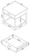 Byers 1-drawer Square Engineered Wood End Table Brown Oak