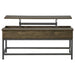 Byers 3-piece Lift Top Coffee and End Table Set Brown Oak