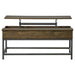 Byers Engineered Wood Lift Top Coffee Table Brown Oak
