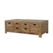 Esther 6-drawer Solid Wood Coffee Table Natural Sheesham