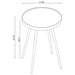 Kaelyn 3-piece Round Coffee and End Table Set Gold