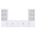 Laughlin 4-door Engineered Wood 78-inch TV Stand White