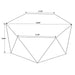 Zalika Hexagonal Solid Mango Wood Coffee Table Natural