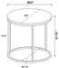 Lainey Round Faux Marble Side End Table Grey