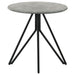 Hadi Round SmartTop Side End Table Cement and Gunmetal
