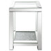 Valentina 2-piece Mirrored Coffee and End Table Set Silver