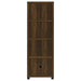 Sachin 3-piece 79-inch TV Entertainment Center Dark Pine