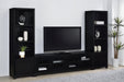 Jupiter 4-door Engineered Wood 79-inch TV Stand Black