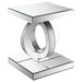 Breena 2-piece Mirrored Coffee and End Table Set Silver