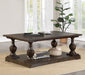Walden Rectangular Wood Coffee Table Coffee Brown