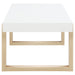 Pala 2-piece Coffee and End Table Set White High Gloss
