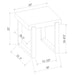 Pala 2-piece Coffee and End Table Set White High Gloss