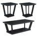 Aminta 3-piece Coffee and End Table Set Black