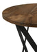 Zack Round End Table Smokey Grey and Black