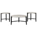 Tandi 3-piece Faux Marble Coffee and End Table Set White