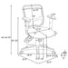 Rollo Upholstered Adjustable Ergonomic Office Chair Black