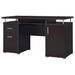 Tracy 55-inch 2-drawer Office Computer Desk Cappuccino